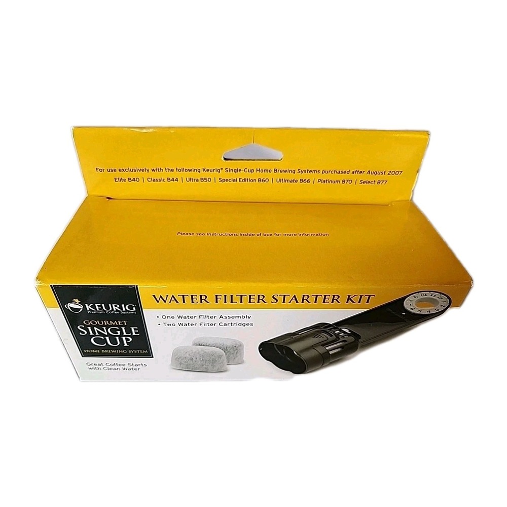 New Keurig Water Filter Starter Kit w/ Assembly and 2 Filters Brand New In Box - Picture 2 of 4